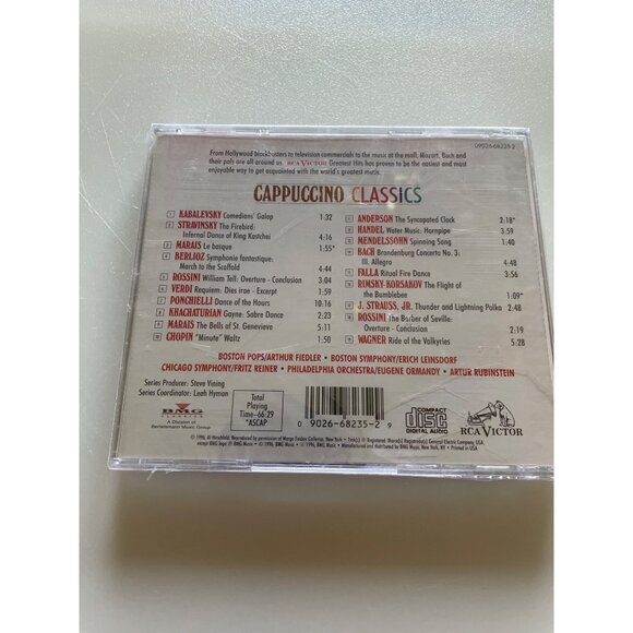 Cappuccino Classics CD RCA Victor Great Classical Hits 60 Minutes Various Artist - Picture 2 of 5